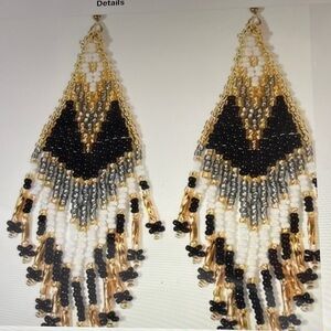 Beautiful Beaded Dangle Earrings